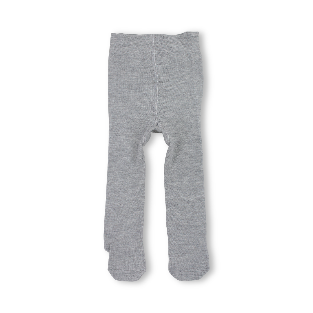 Baby Girls Cotton Tights – Light Silver