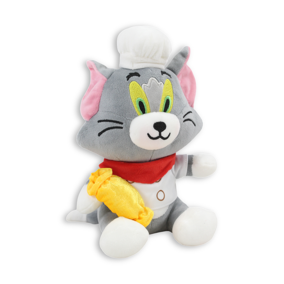 Tom Plush Toy Holding Gift
