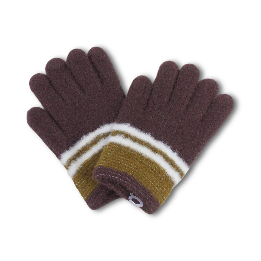 Girls Winter Gloves – Brown