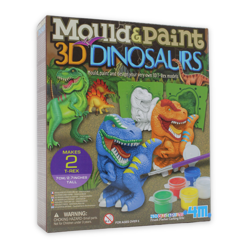 4M Plaster Dinosaurs Coloring Kit