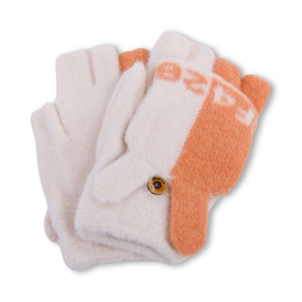 Girls Winter Gloves – Cream