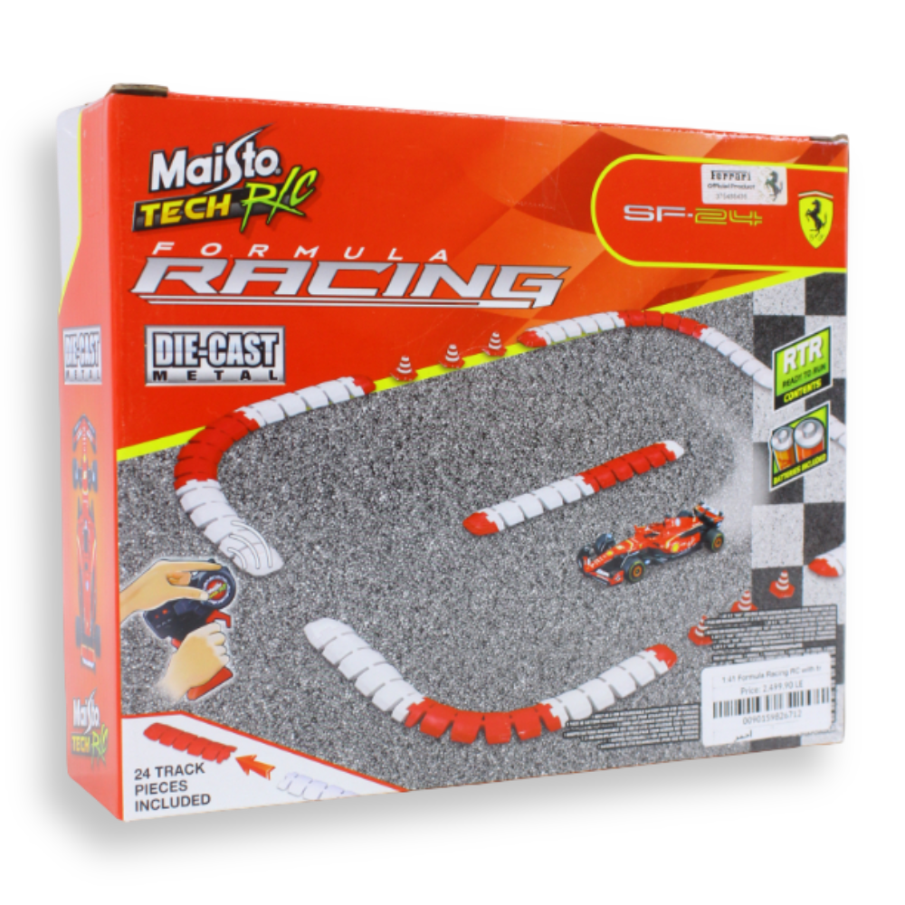 1:41 Formula Racing RC with track ~ Ferrari SF-24 – Red