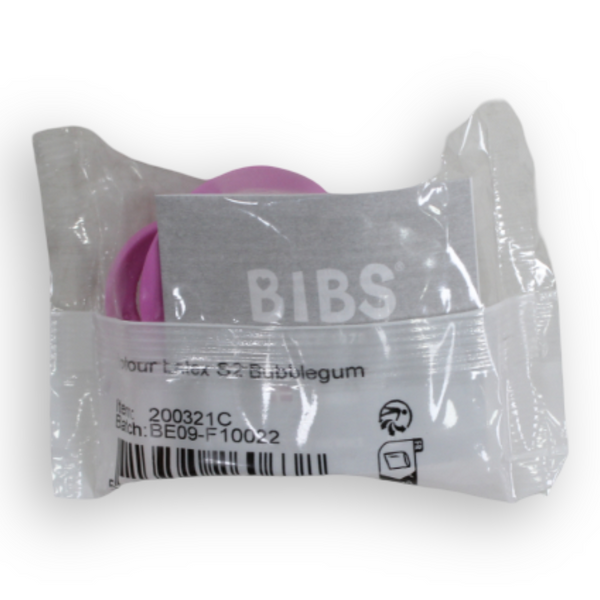 BIBS Pacifier Colour Latex Size 2 Bubblegum