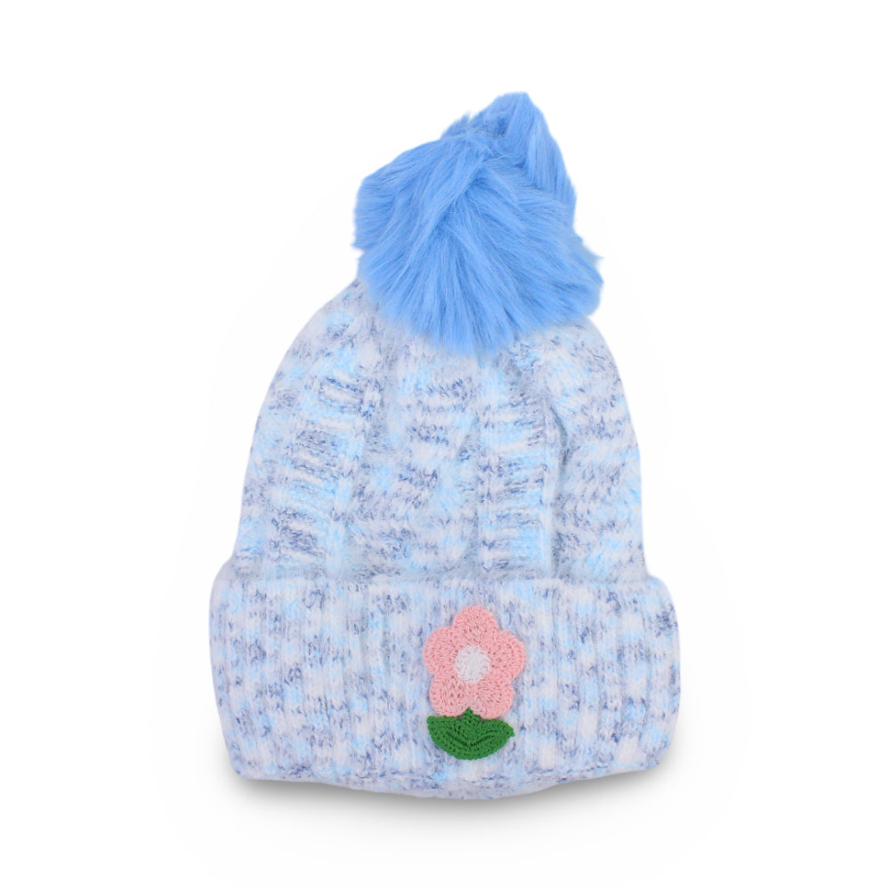 Girls Winter Ice Cap – Baby Blue