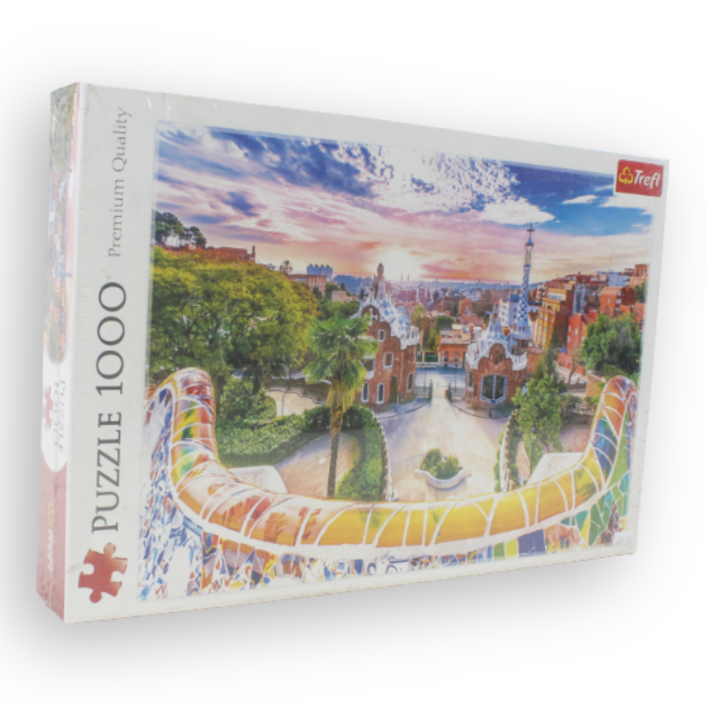 Trefl 1000-Piece Jigsaw Puzzle – Sunset Over Barcelona