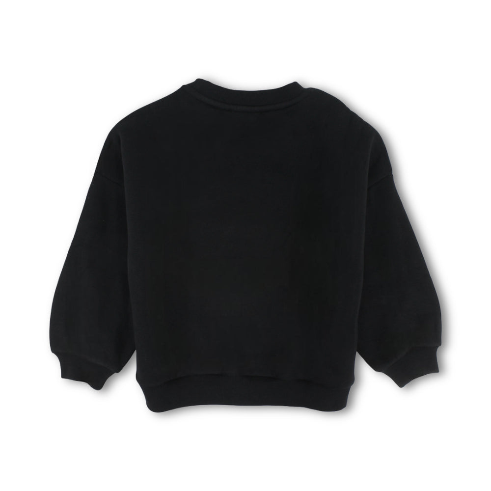 Girls Cotton Sweatshirt – Black
