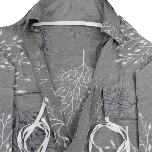 Nursing Cover – Grey, Off-White & Purple Floral Print