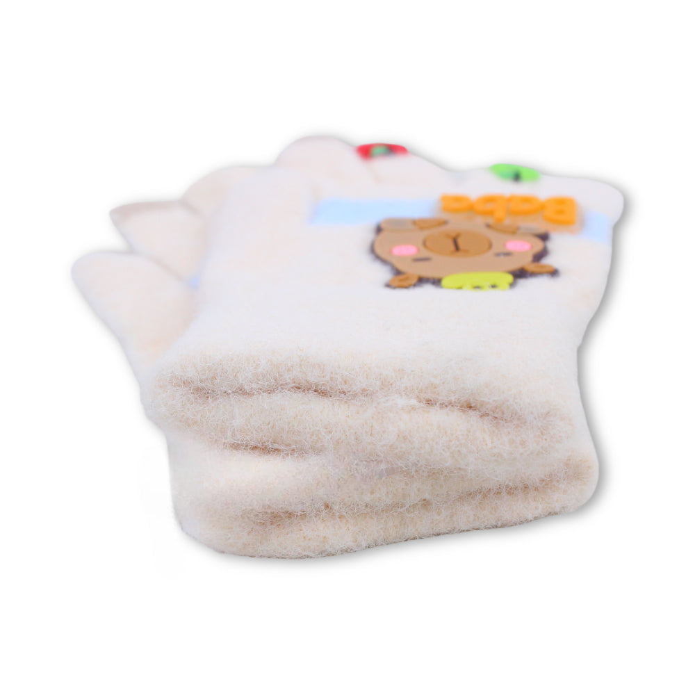Girls Winter Gloves – Beige