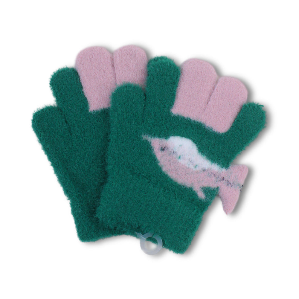 Girls Winter Gloves – Green