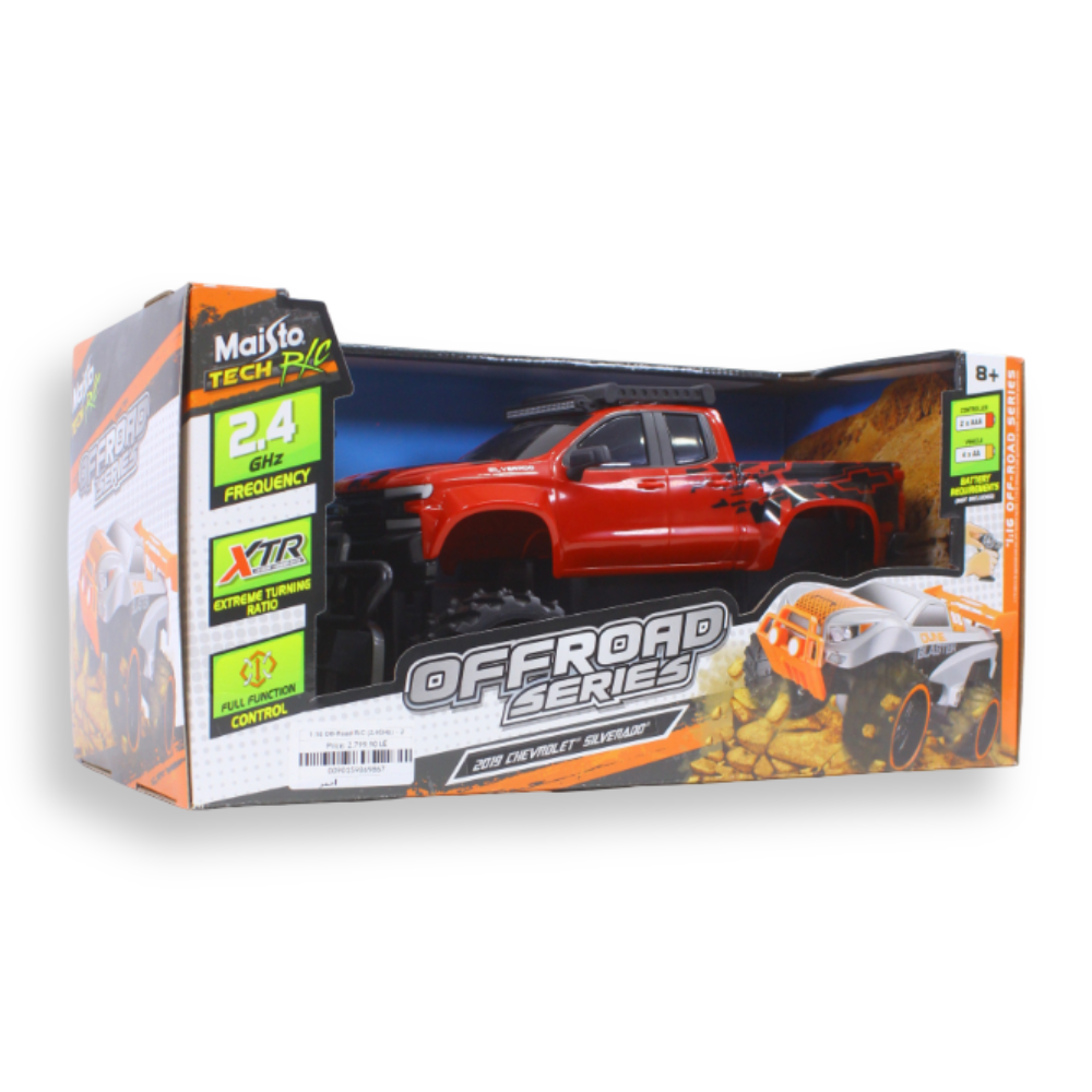 1:16 Off-Road RC (2.4GHz) ~ 2019 Chevrolet Silverado – Red
