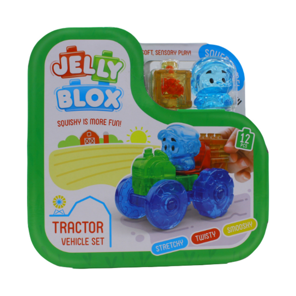 Jelly Blox Tractor Vehicle Set (12 PCS)