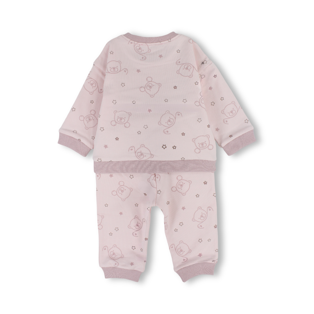 Baby Girls Two-Piece Outfit Set – Pink