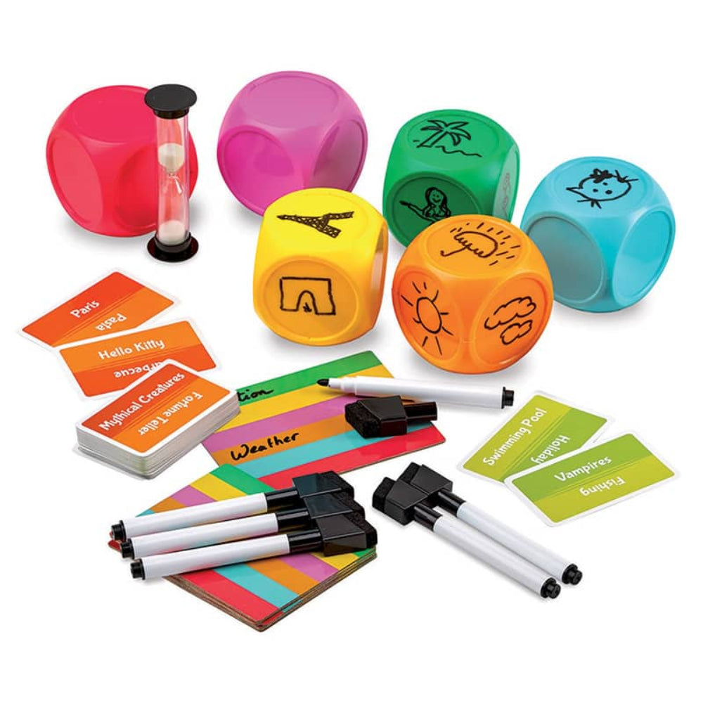 Nilco Blue Orange Games Draw N Roll Board Game