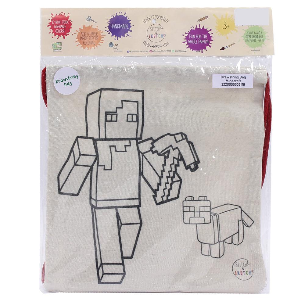 Drawstring Bag - Minecraft - Ourkids - Stitch and Sketch