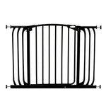 Dreambaby Chelsea Extra Wide 97.5-106cm Auto Close Metal Baby Gate – Black - Ourkids - Dreambaby