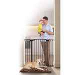 Dreambaby Chelsea Xtra-Tall & Wide 97-106cm Auto-Close Security Gate – Black - Ourkids - Dreambaby