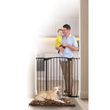 Dreambaby Chelsea Xtra-Tall & Wide 97-106cm Auto-Close Security Gate – Black - Ourkids - Dreambaby