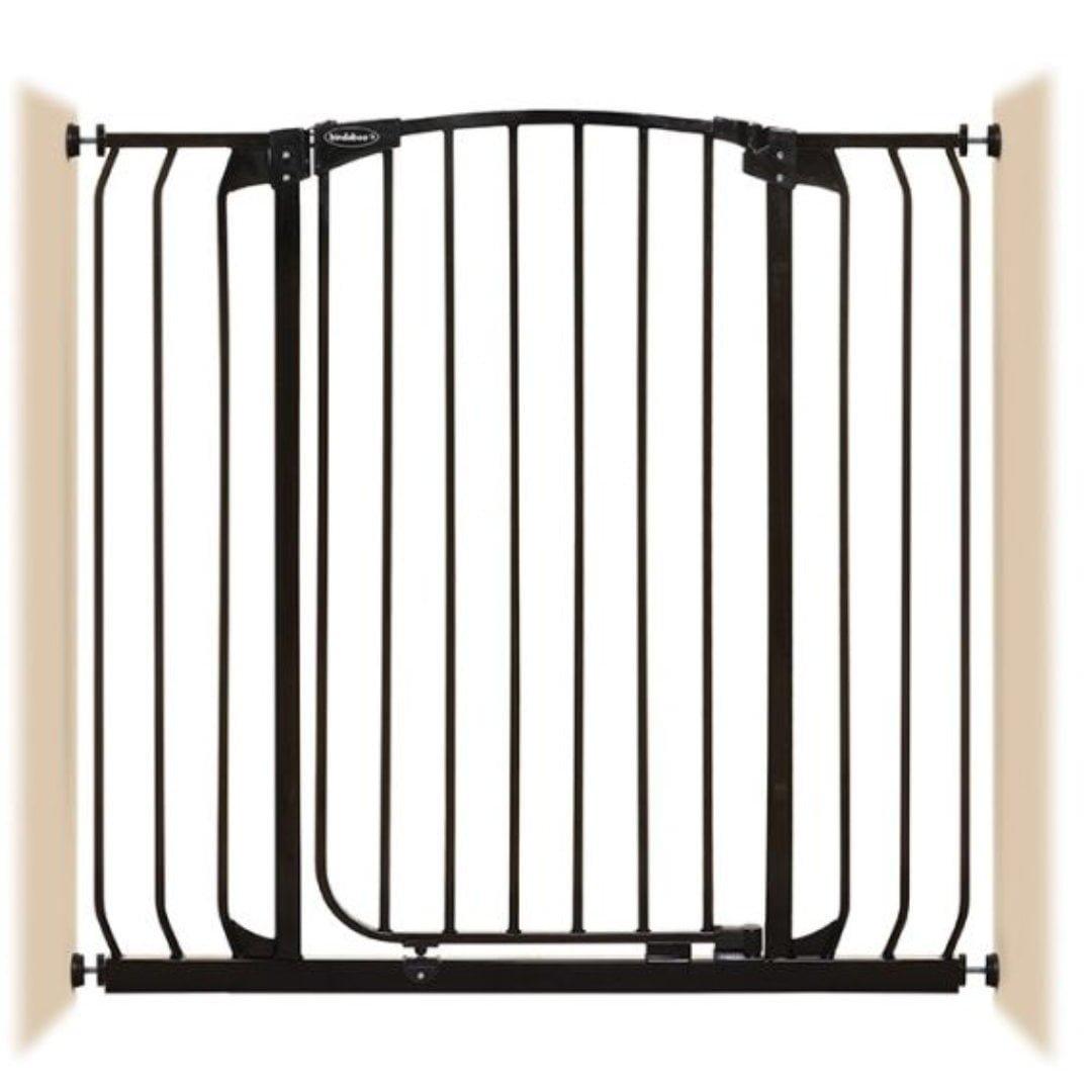 Dreambaby Chelsea Xtra-Tall & Wide 97-106cm Auto-Close Security Gate – Black - Ourkids - Dreambaby