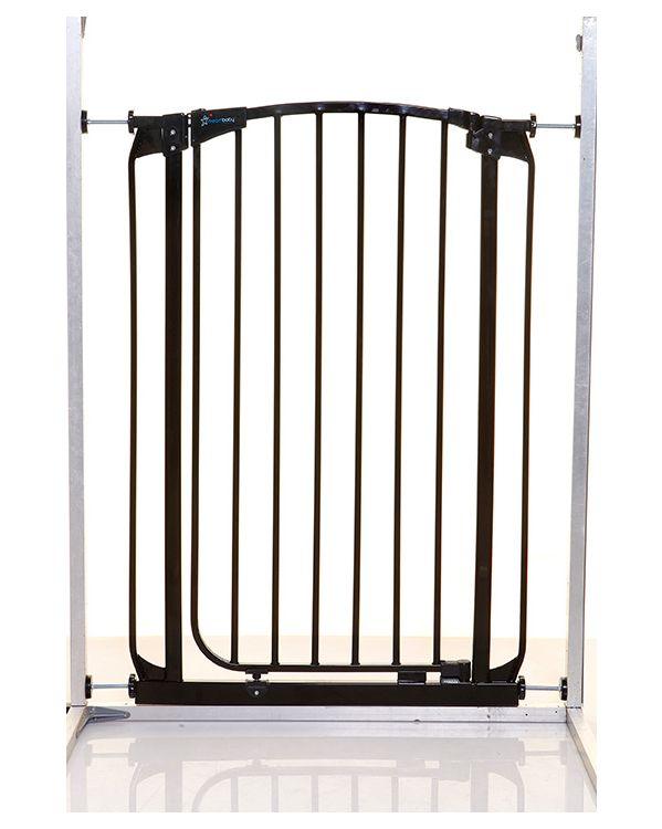 Dreambaby Chelsea Xtra-Tall & Wide 97-106cm Auto-Close Security Gate – Black - Ourkids - Dreambaby