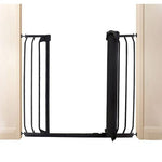 Dreambaby Chelsea Xtra-Tall & Wide 97-106cm Auto-Close Security Gate – Black - Ourkids - Dreambaby