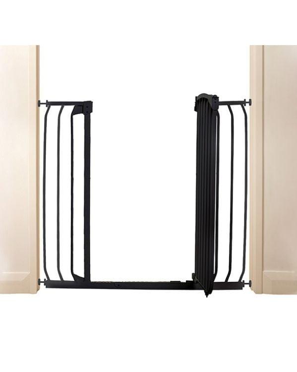 Dreambaby Chelsea Xtra-Tall & Wide 97-106cm Auto-Close Security Gate – Black - Ourkids - Dreambaby