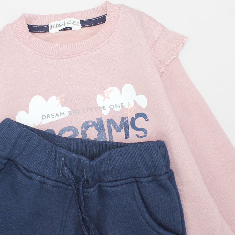 Dreamy Long-Sleeved Fleeced Pajama - Ourkids - Ourkids