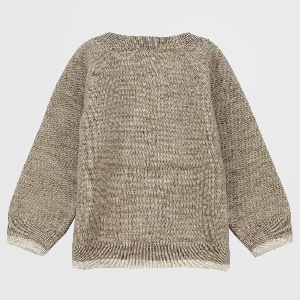 Driving Bear Long-Sleeved Knit Pullover - Ourkids - Pompelo