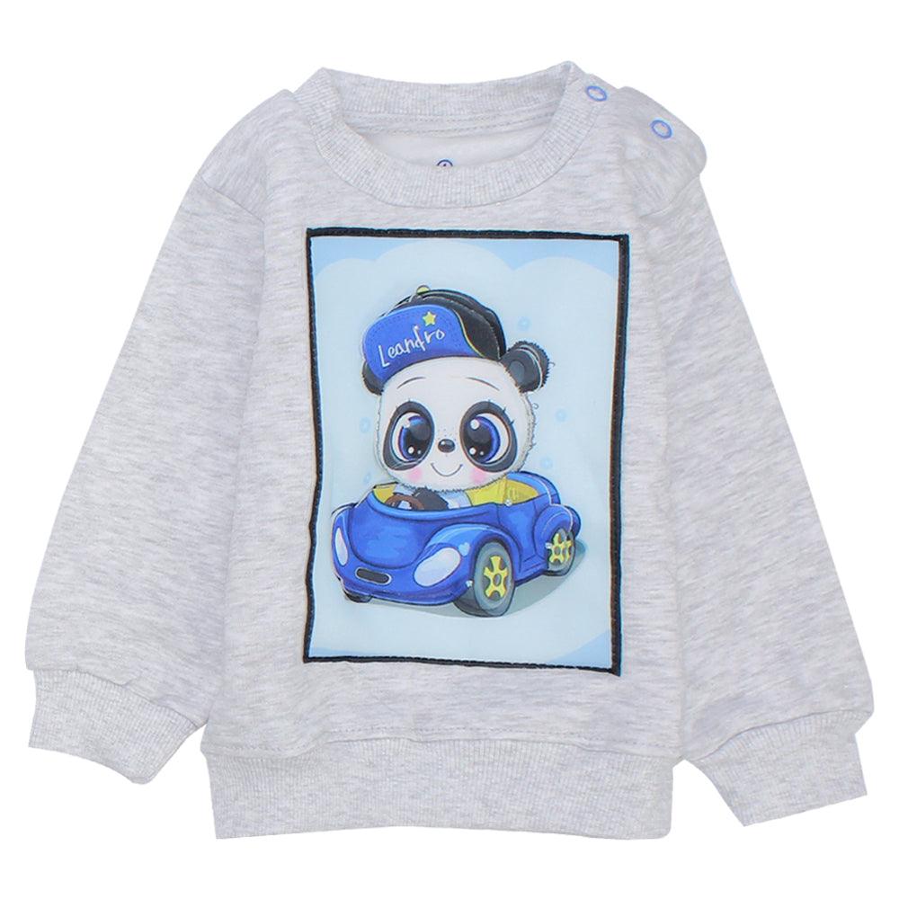 Driving Panda Long-Sleeved Fleeced Pajama - Ourkids - JOKY