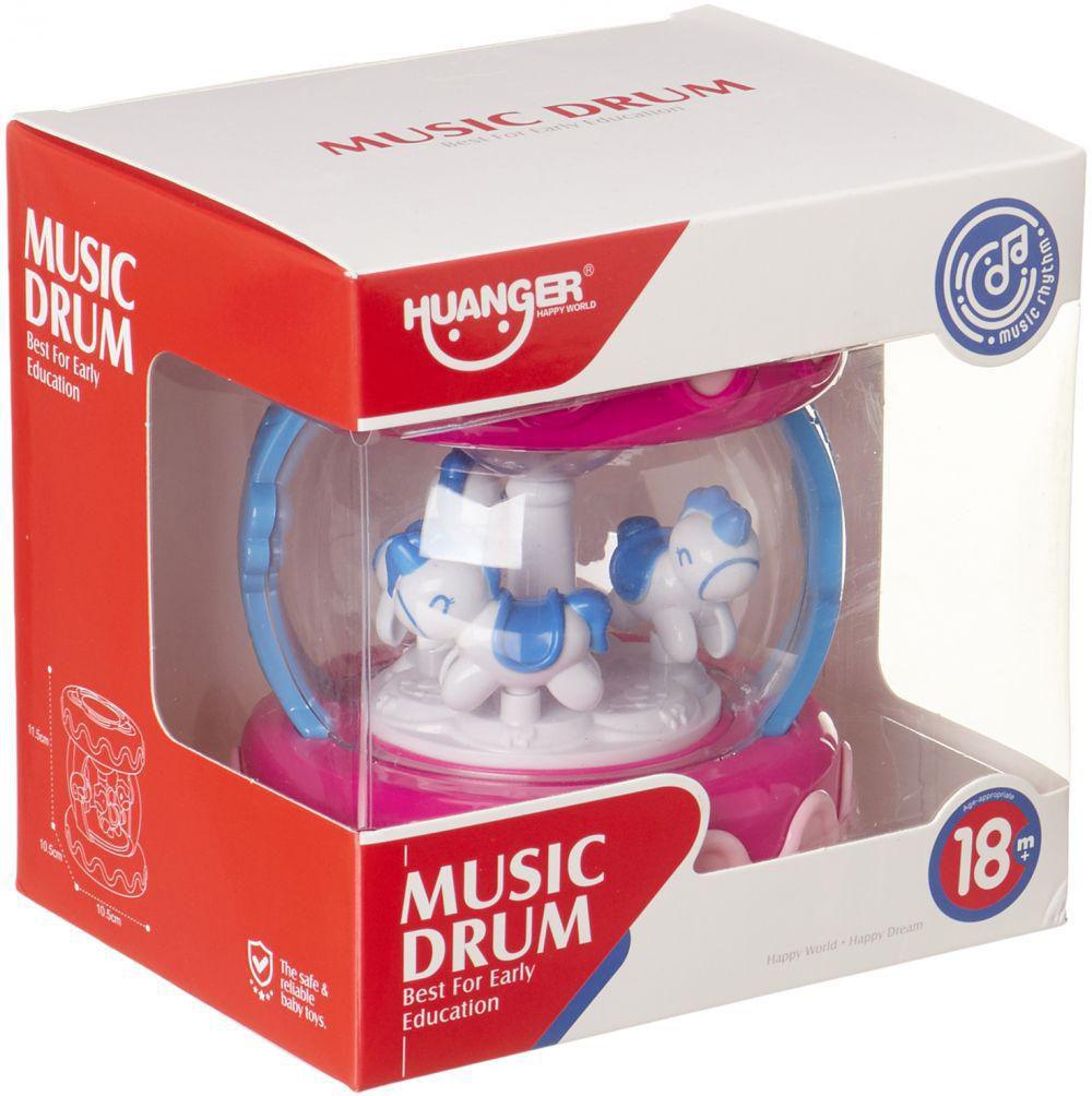 Drum Toy With Music & Light - Ourkids - Huanger