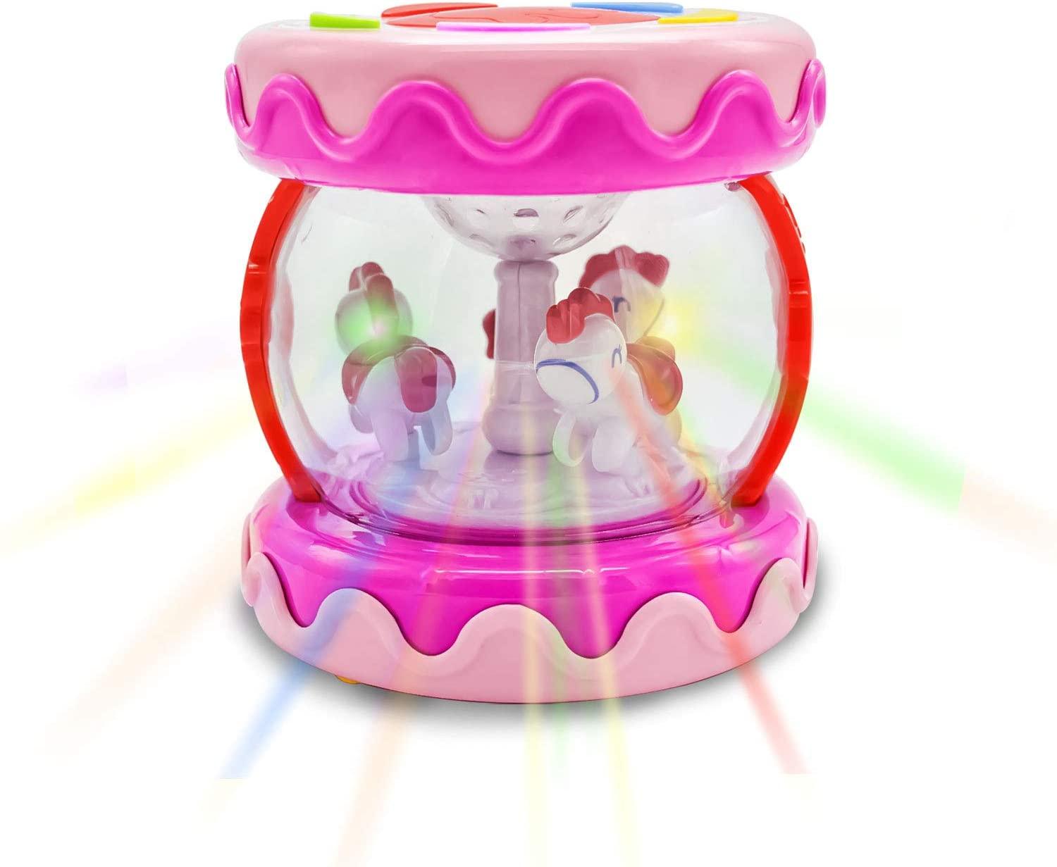 Drum Toy With Music & Light - Ourkids - Huanger