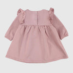 Dusty Pink Long-Sleeved Dress - Ourkids - Playmore