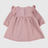 Dusty Pink Long-Sleeved Dress - Ourkids - Playmore