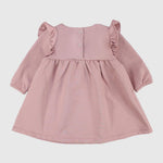 Dusty Pink Long-Sleeved Dress - Ourkids - Playmore