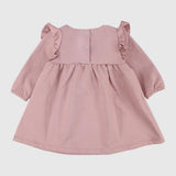 Dusty Pink Long-Sleeved Dress - Ourkids - Playmore