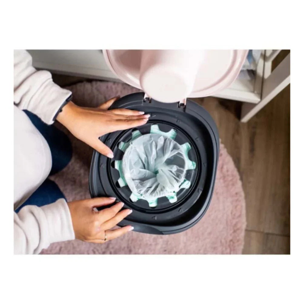Tommee Tippee Twist & Click Nappy Disposal Bin - Pink