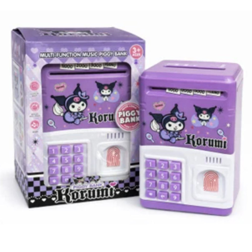 Kuromi Multi-Function Music Piggy Bank with Fingerprint Scanner