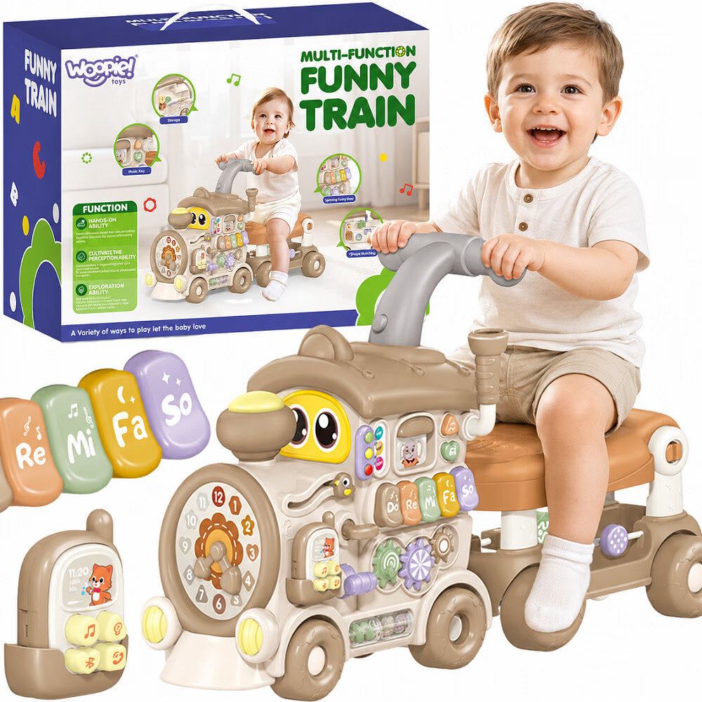 Multi-Function Funny Train 5-in-1 – Coffe & Brown