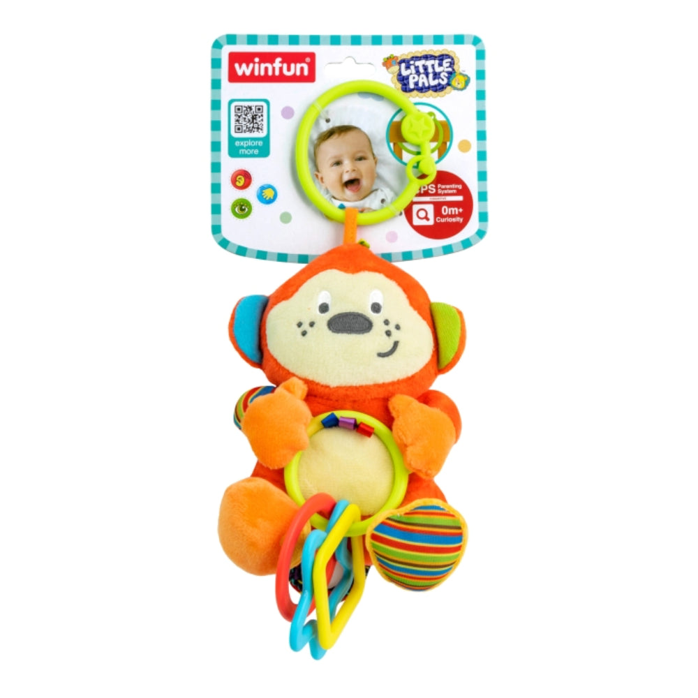 WinFun Chimp Rattle with Rings