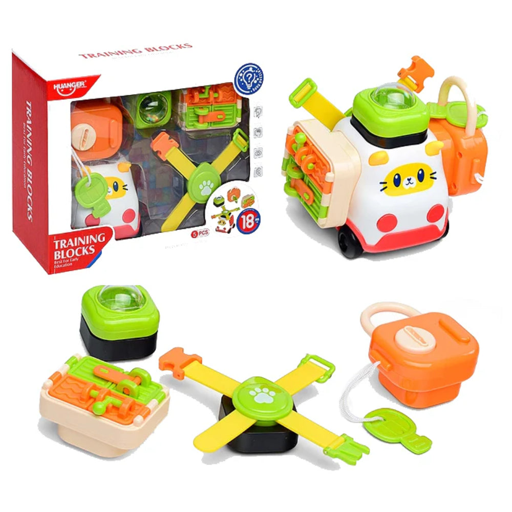 Huanger Baby Puzzle Training Blocks Set – 5 Pcs - Toys