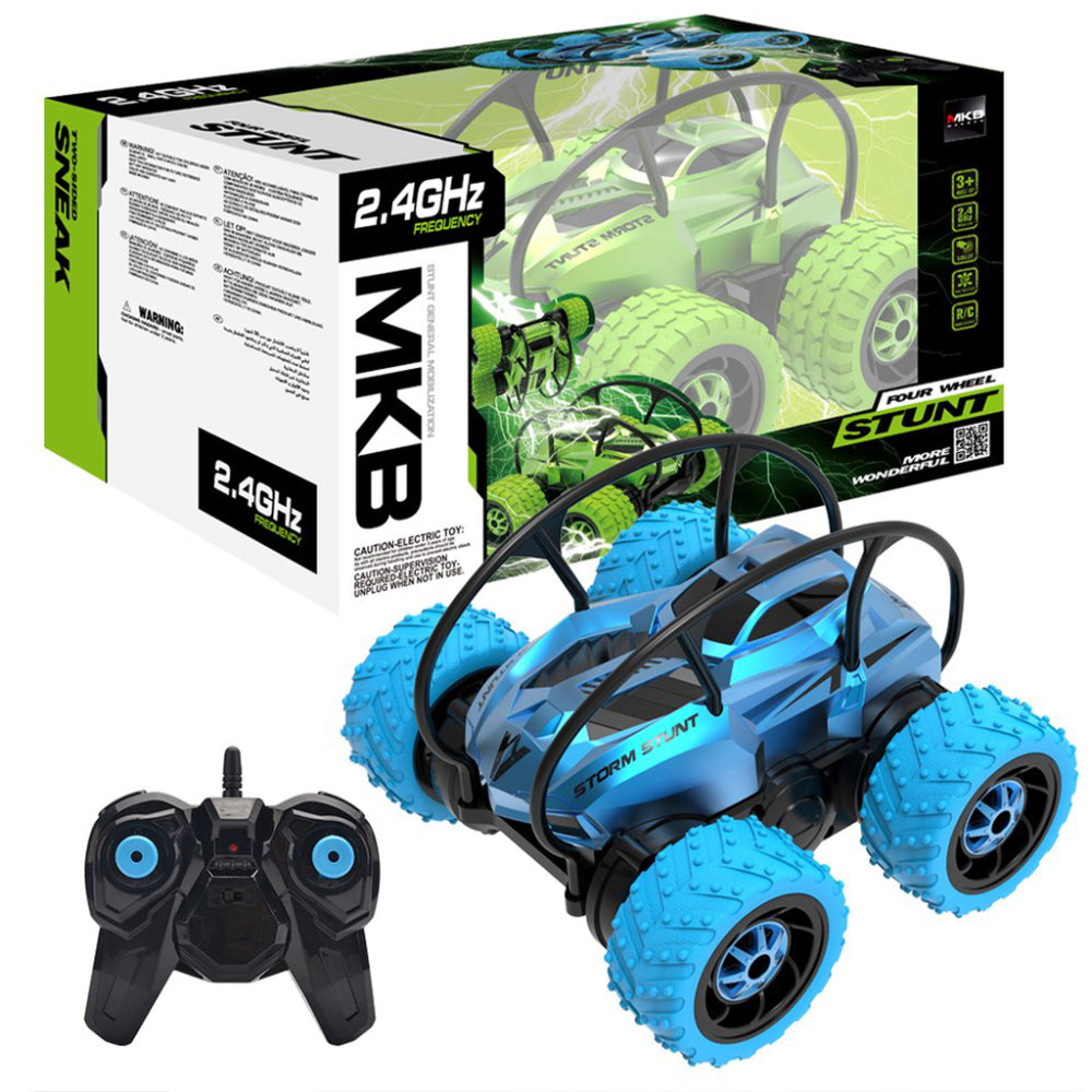 MKB Four Wheel Stunt RC Car – Baby Blue