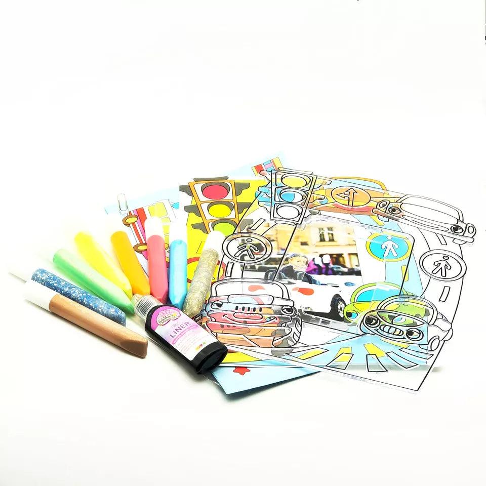 Educational DIY Toys drawing toys Window Art 3D instant Sticky art Craft Kit - Ourkids - OKO