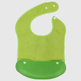 Elephant Bib With Silicone Pocket - Ourkids - Bella Bambino