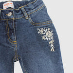 Embroidered Slim Jeans - Ourkids - Quokka