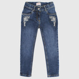 Embroidered Slim Jeans - Ourkids - Quokka