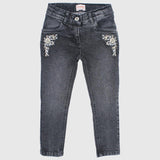 Embroidered Slim Jeans - Ourkids - Quokka