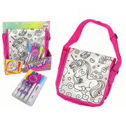 Unicorn Coloring Message Bag with 5 Color Markers