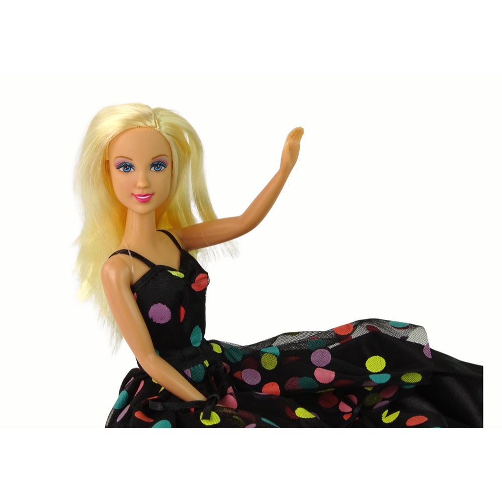 Defa Lucy Doll - Black Polka Dots Dress