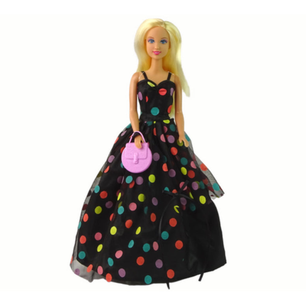 Defa Lucy Doll - Black Polka Dots Dress