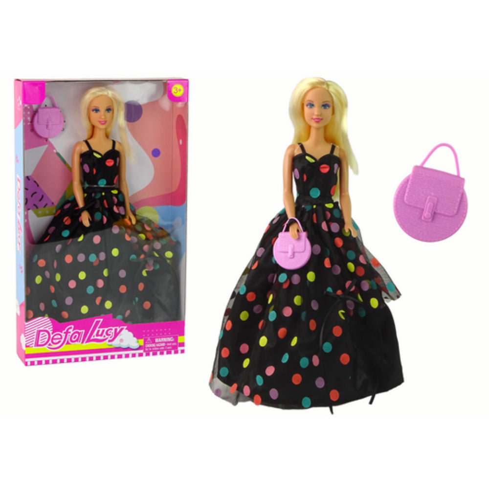 Defa Lucy Doll - Black Polka Dots Dress - Toys