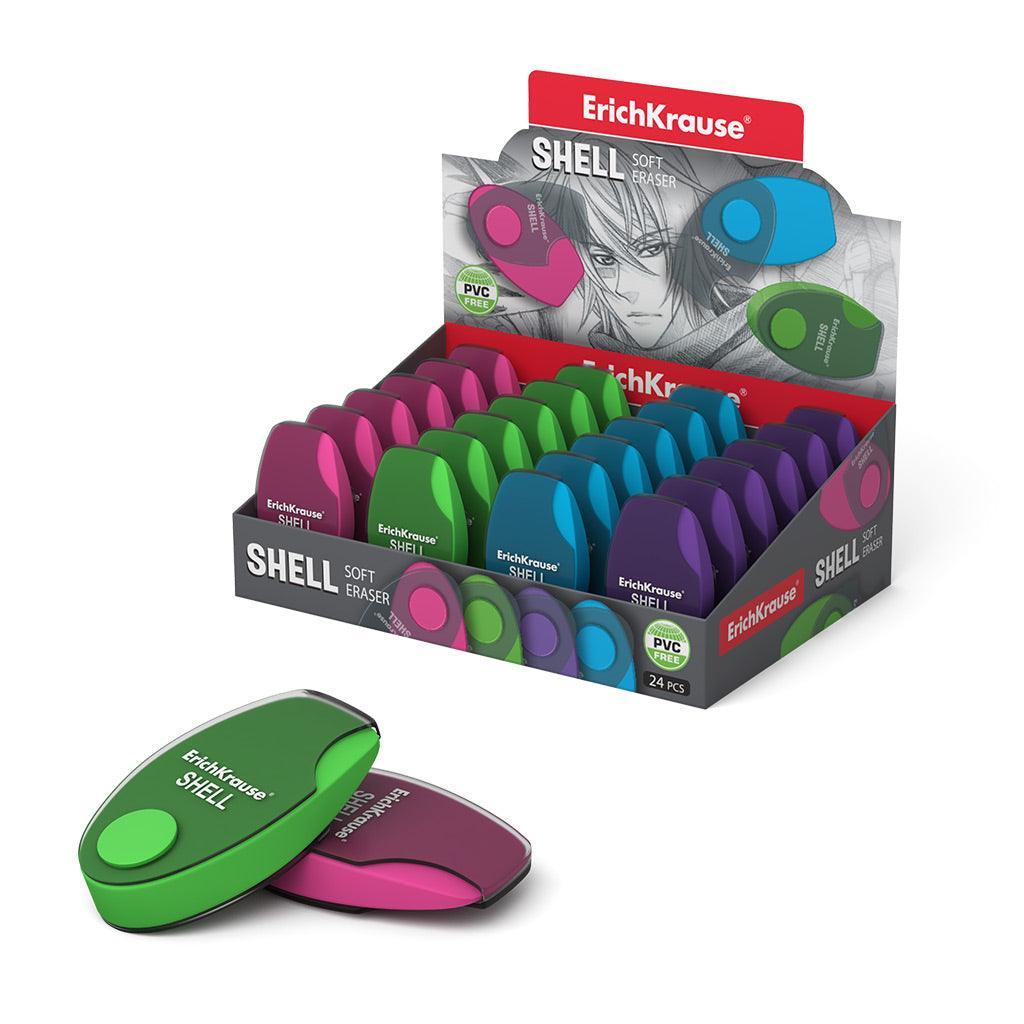 Eraser in a plastic case ErichKrauseÂ® Shell - Ourkids - Erich Krause